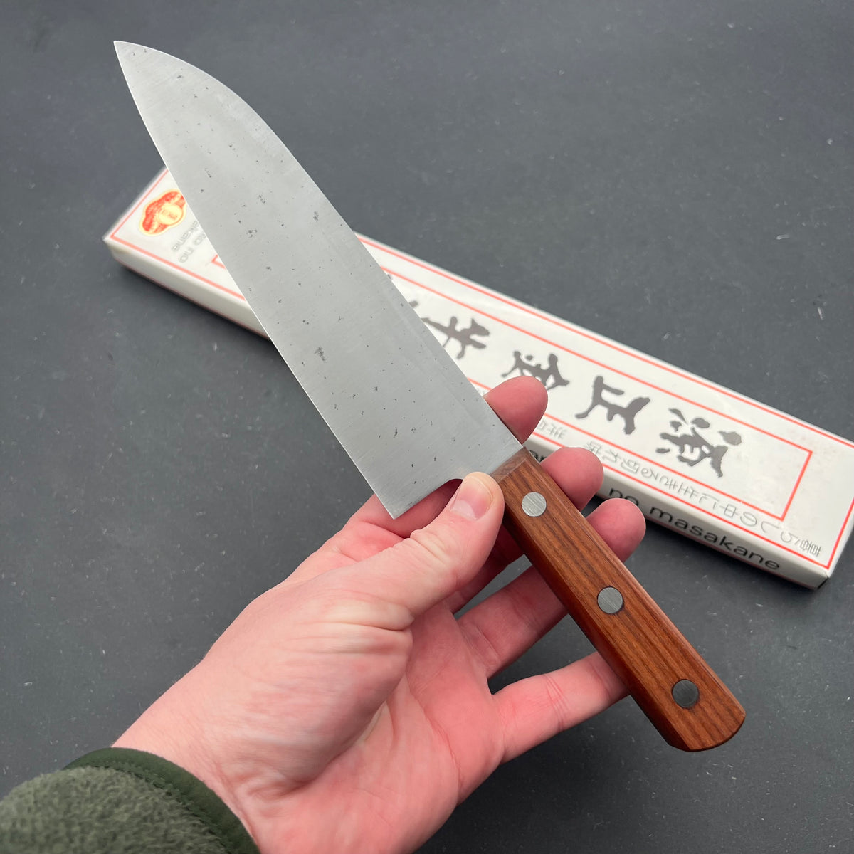 Minamoto no Masakane Santoku 185mm carbon