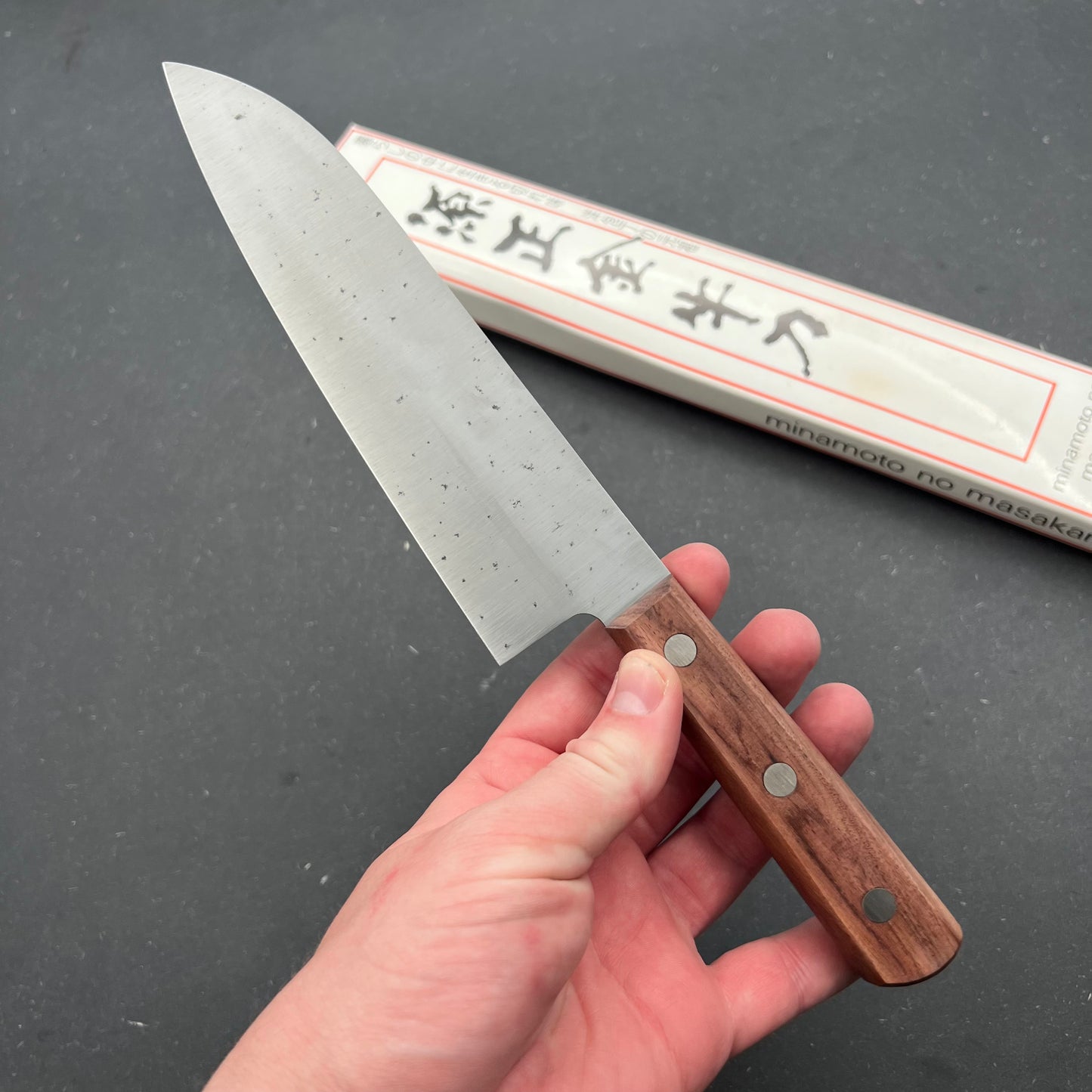 Minamoto no Masakane Santoku 180mm Carbon
