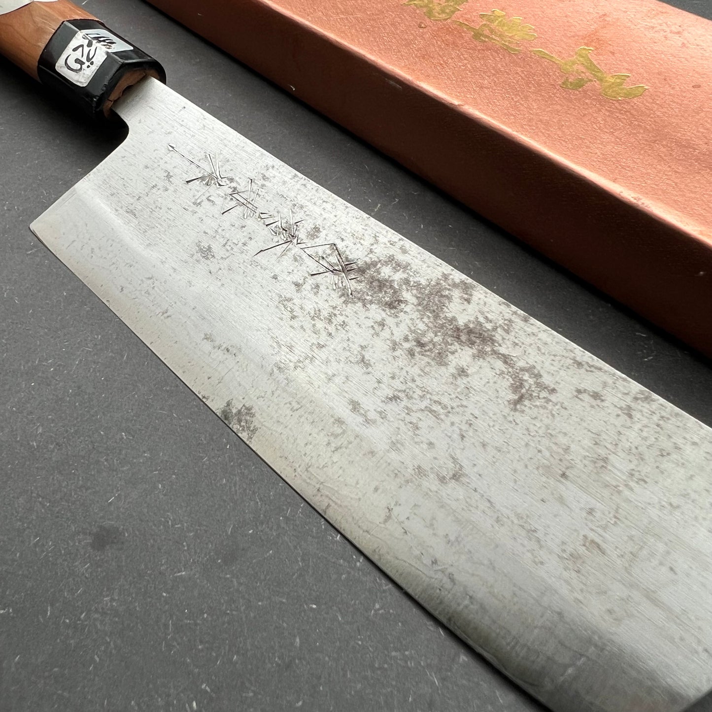 Nakiri 165mm Damascus carbon