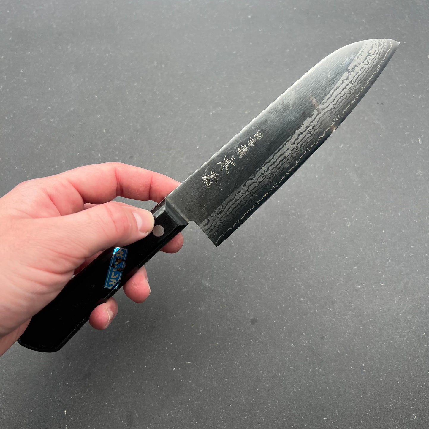 Santoku 175mm Damascus rustfri