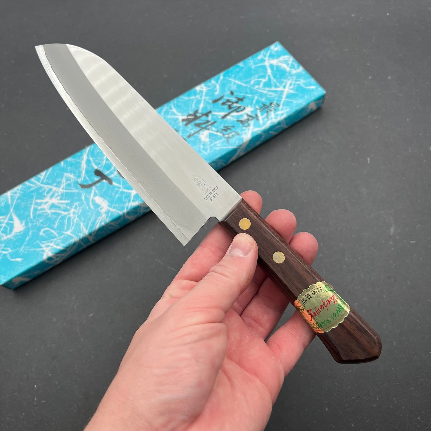 Santoku 170mm rustfri