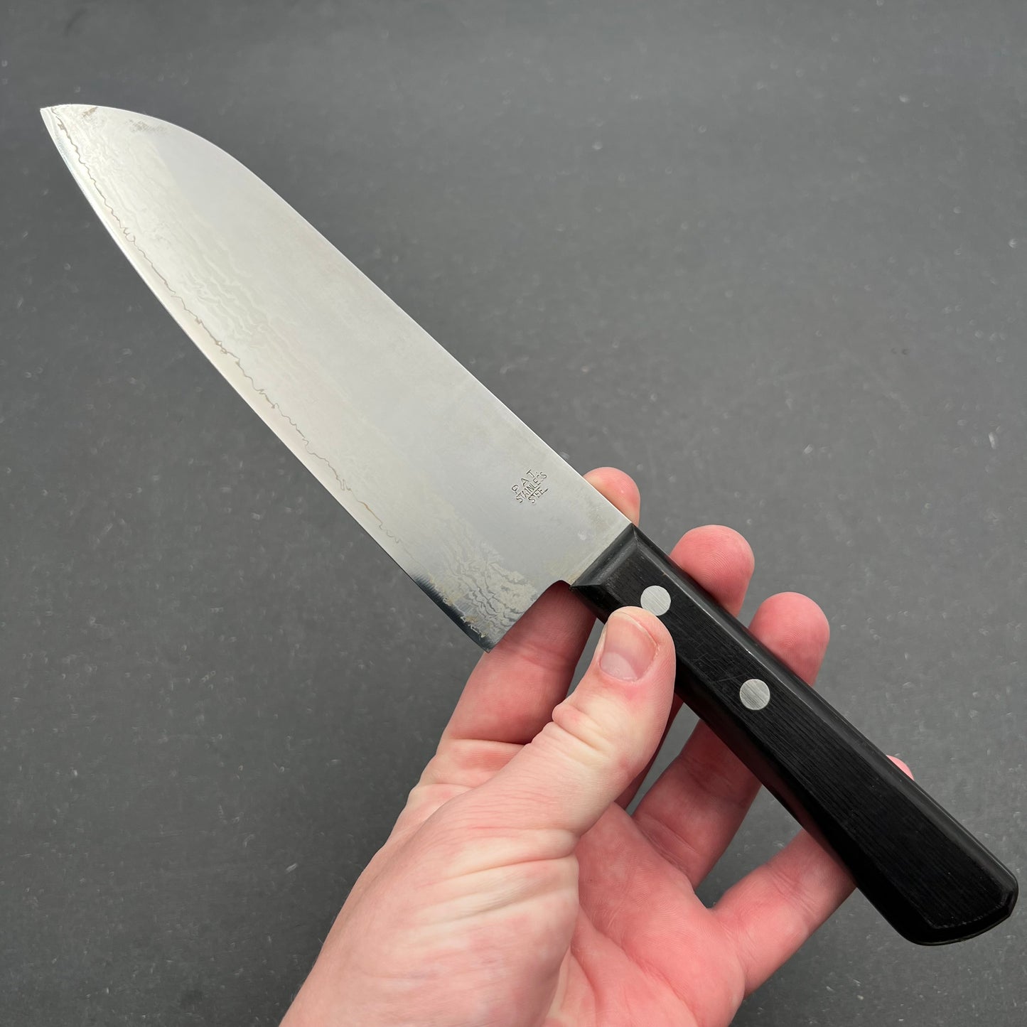 Santoku 175mm Damascus rustfri