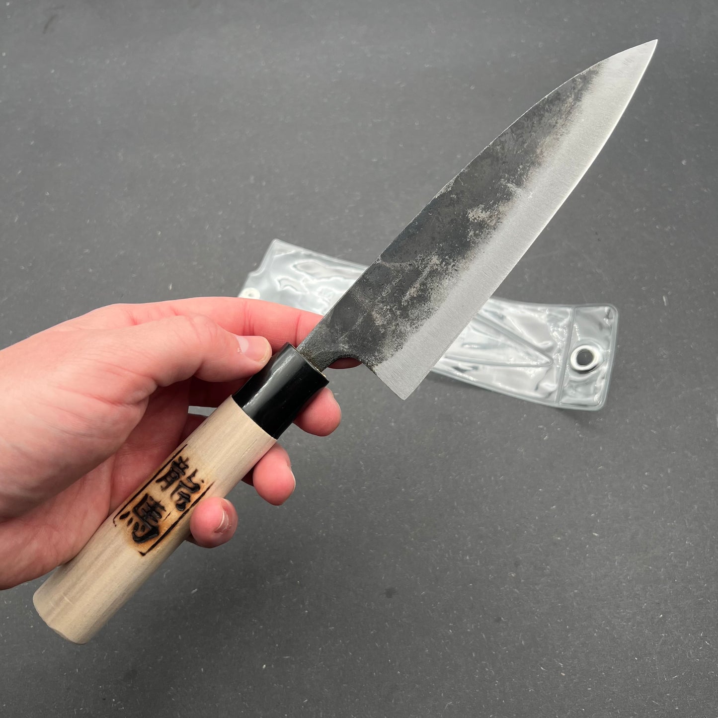 Santoku 165mm Kurouchi carbon