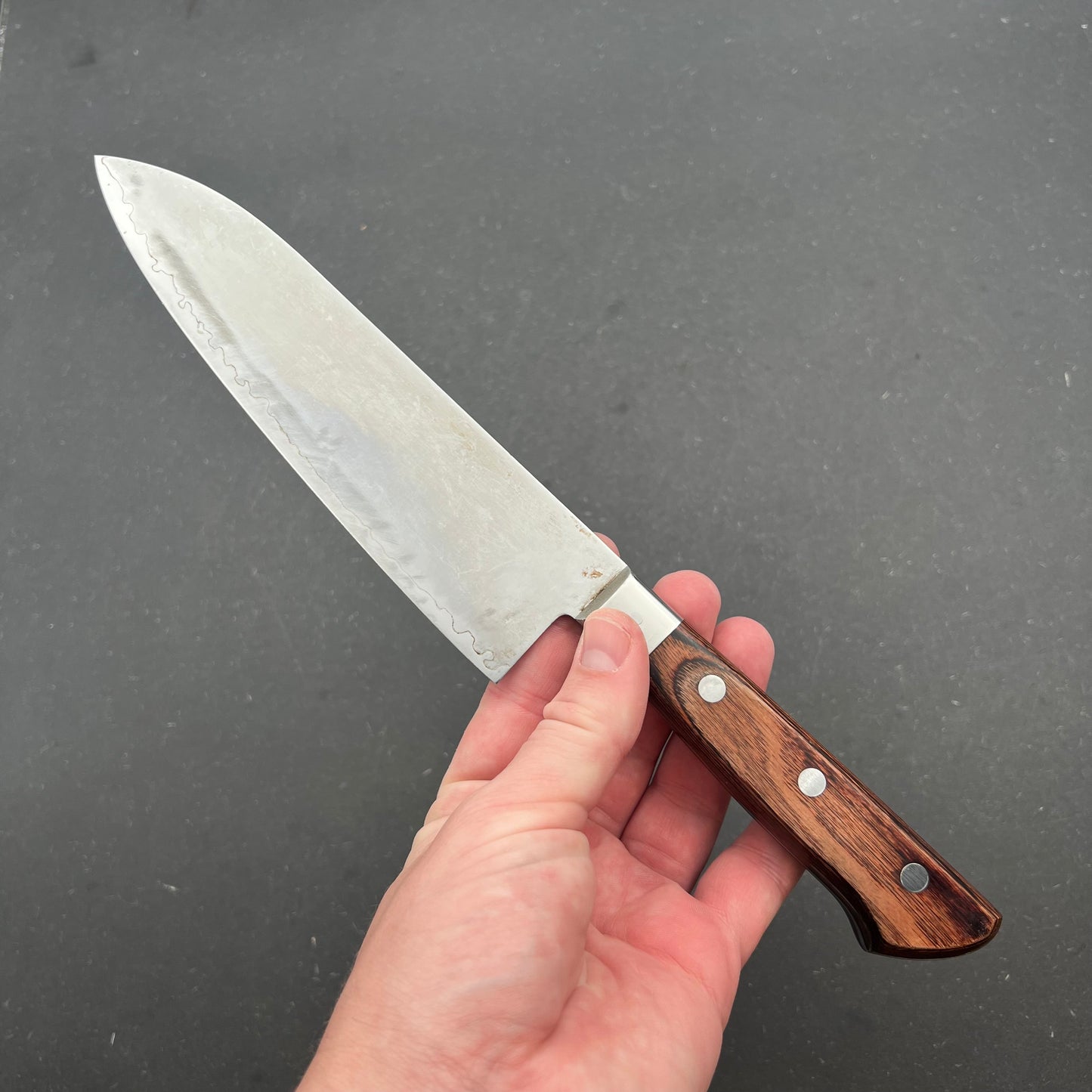 Santoku 190mm rustfri