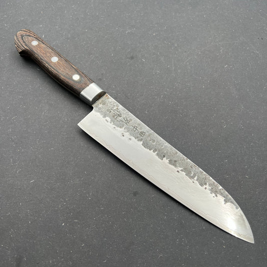 Santoku 190mm Kurouchi Damascus Carbon