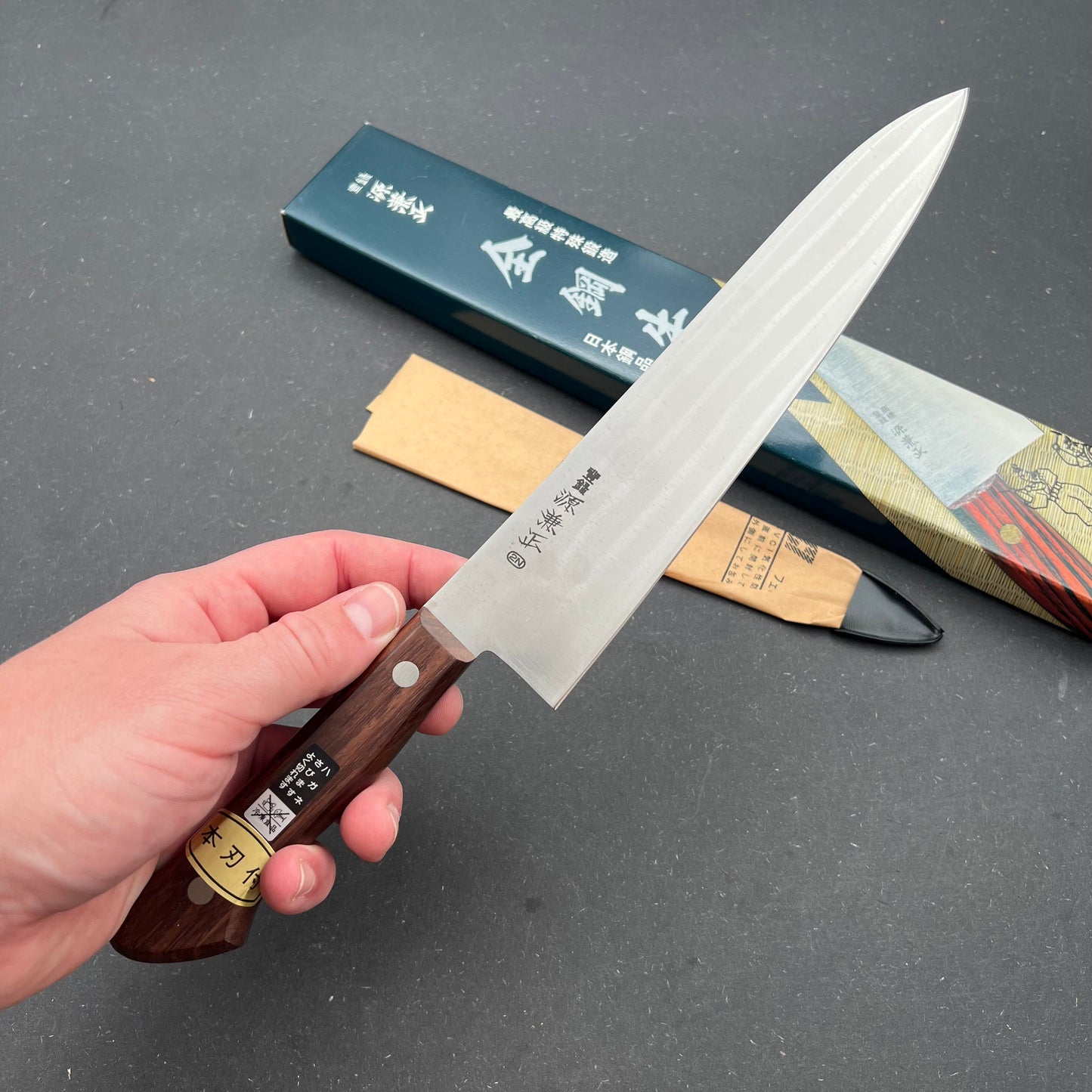 Kanetsune Minamoto Kanemasa Gyuto 210mm Carbon